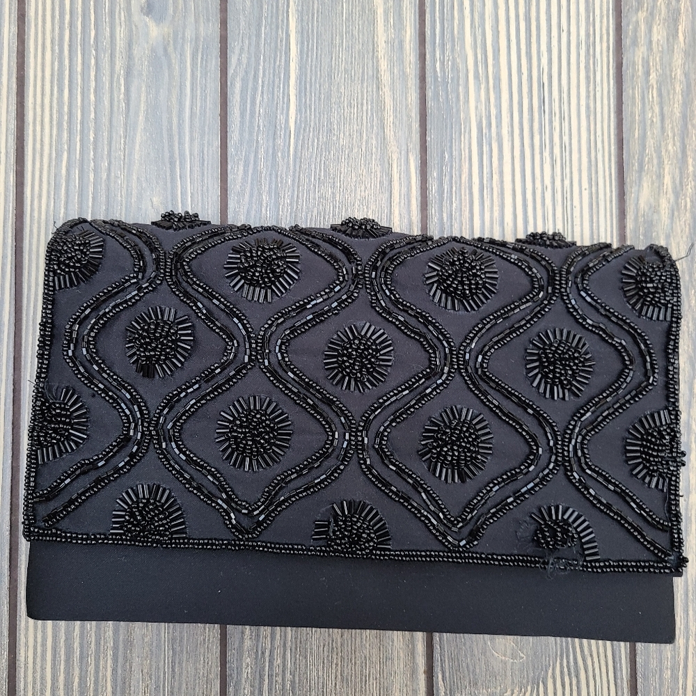 Woodward Vintage Beaded Clutch